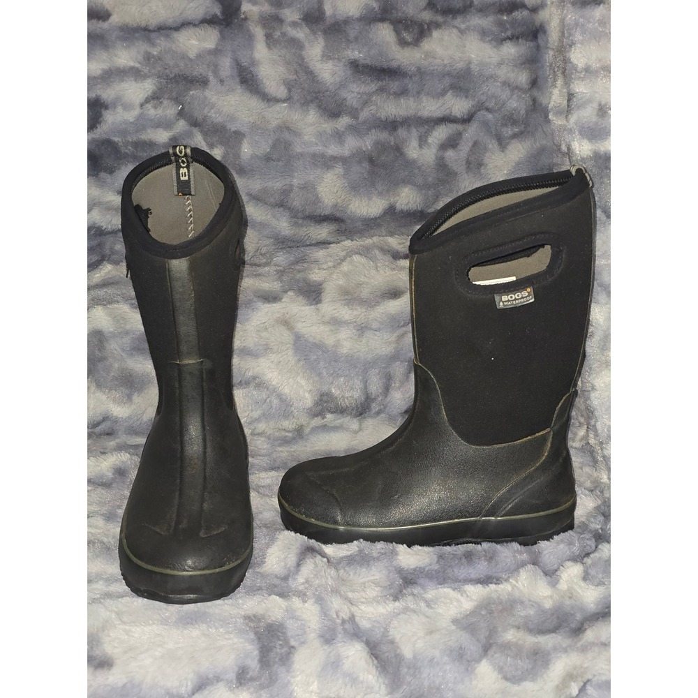 Bogs Classic High HA Waterproof‎ Insulated Boots Youth Size 4 Black